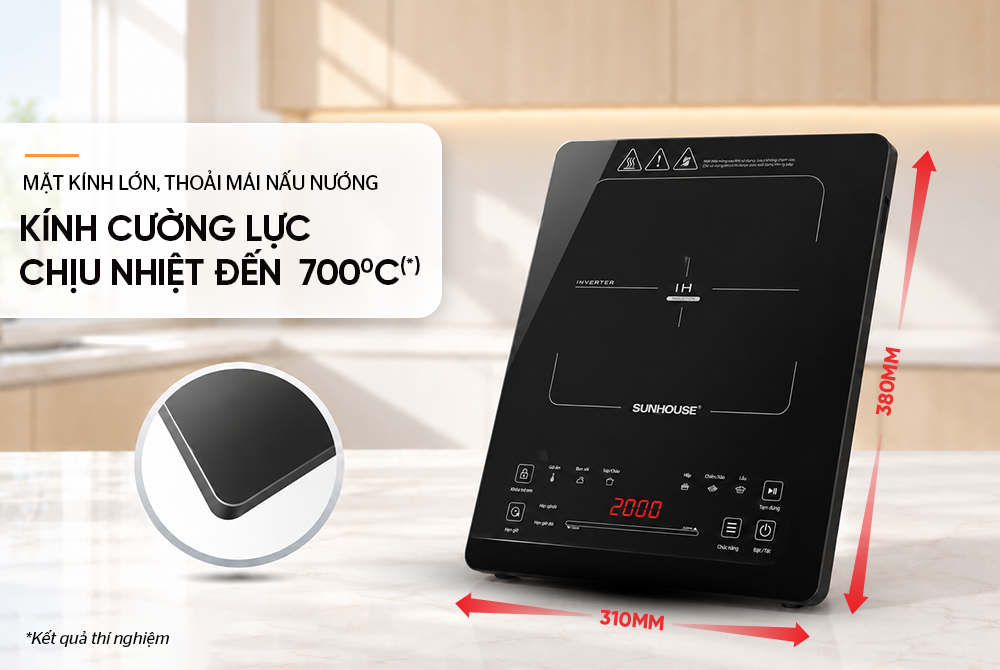 Bếp từ đơn cảm ứng SUNHOUSE SHD6874