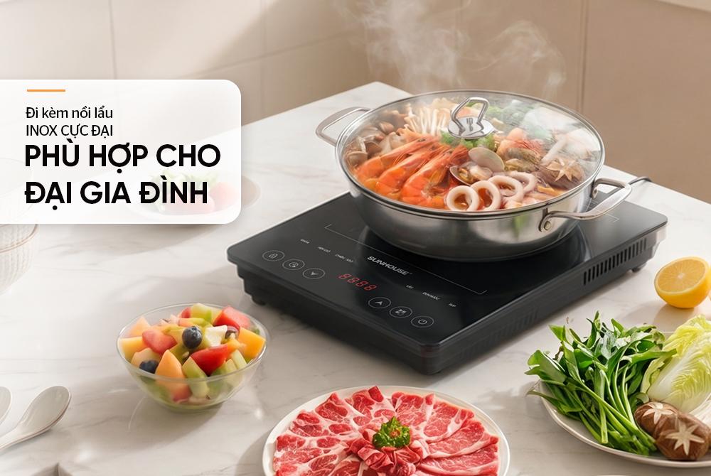 Bếp từ đơn cảm ứng SUNHOUSE SHD6895