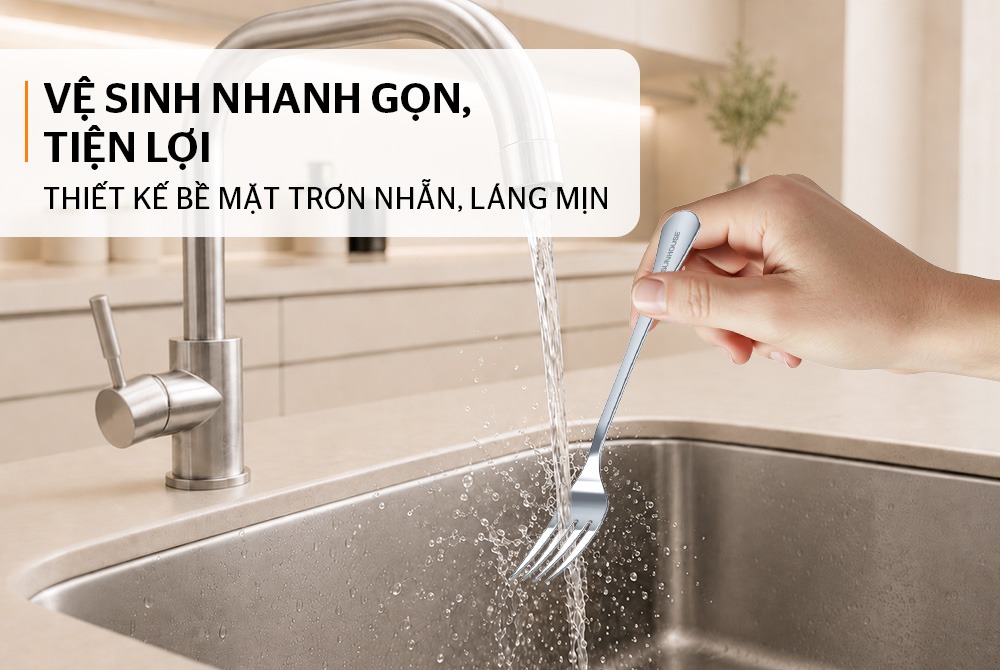 Bộ 2 nĩa dĩa ăn inox SUNHOUSE HEALTHY KS-S2FO200I