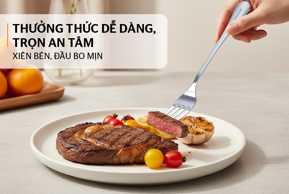 Bộ 2 nĩa dĩa ăn inox SUNHOUSE HEALTHY KS-S2FO200I
