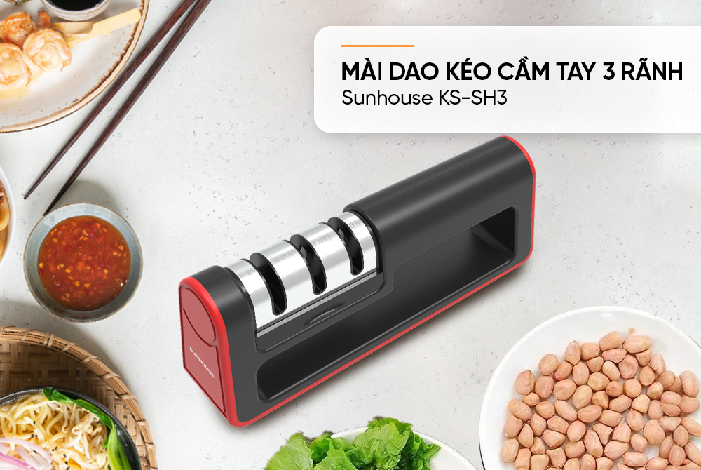 Mai dao cầm tay 3 rãnh SUNHOUSE KS-SH3