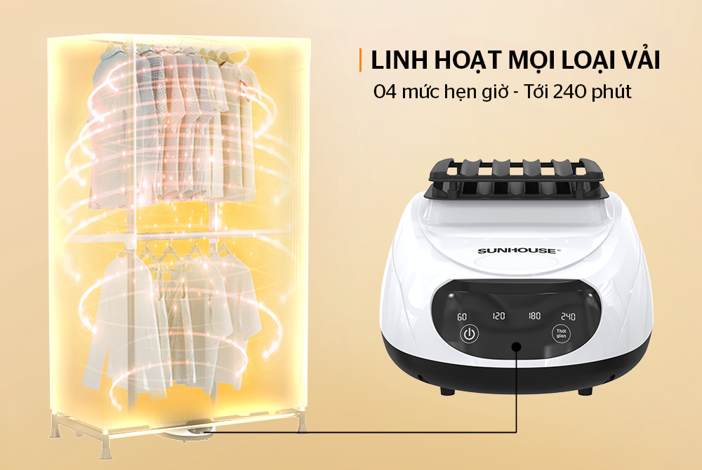 Máy sấy quần áo SUNHOUSE SHD2700DMX