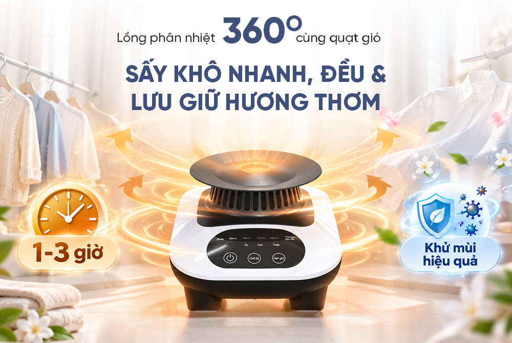 Máy sấy quần áo SUNHOUSE SHD2708