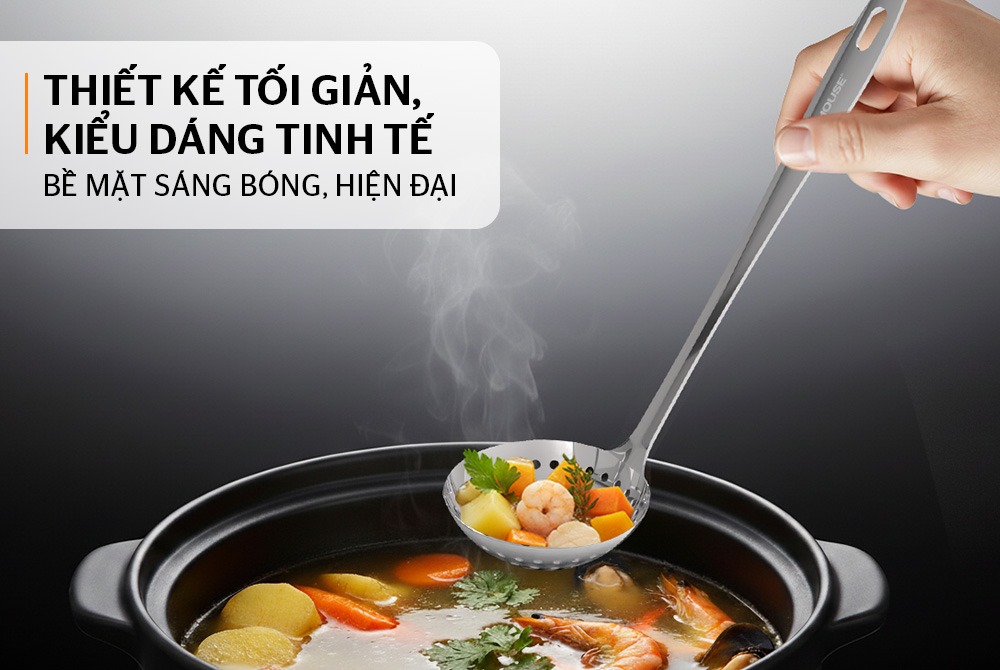 Muôi vá thủng inox SUNHOUSE HEALTHY KS-SL220I