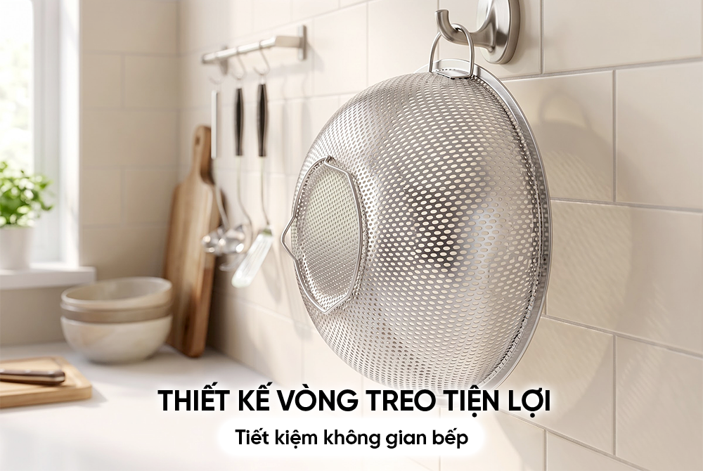 Rổ inox 20cm SUNHOUSE Healthy KS-BA200I
