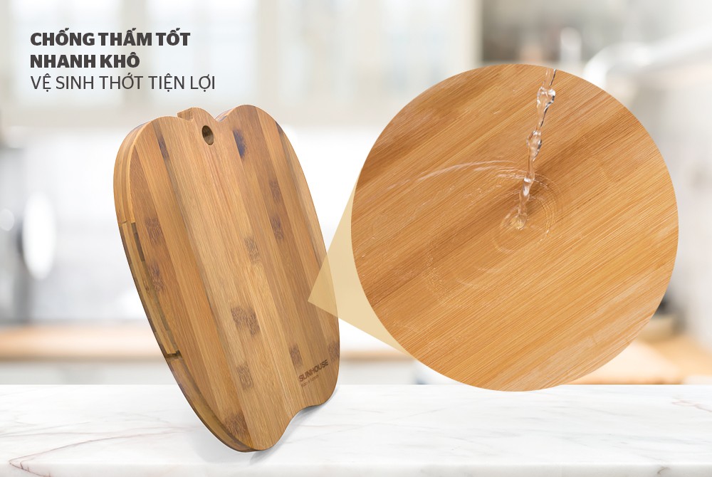 Thớt tre tự nhiên SUNHOUSE KS-CH3522B